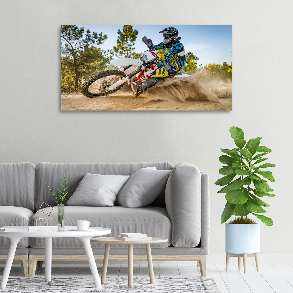 Tableau sur toile Motocross