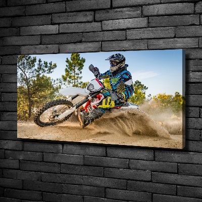 Tableau sur toile Motocross