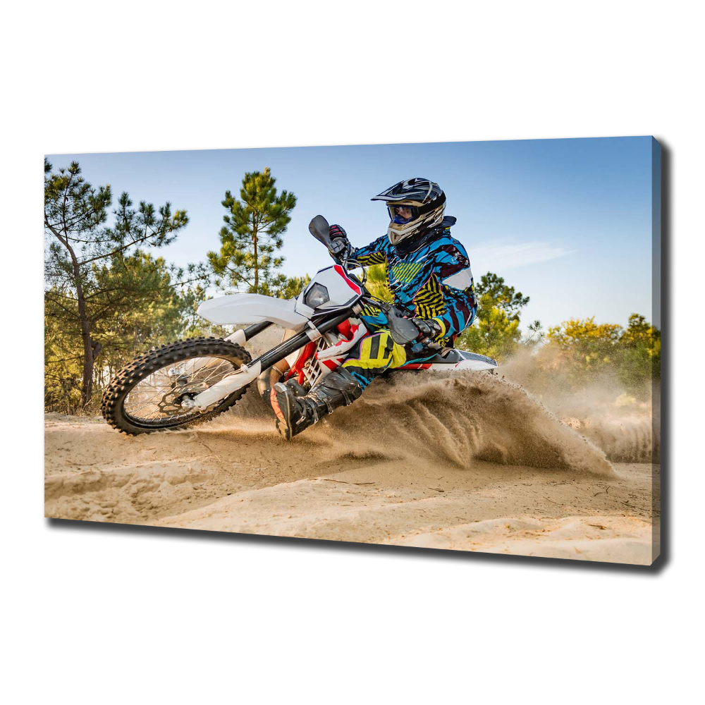 Tableau sur toile Motocross