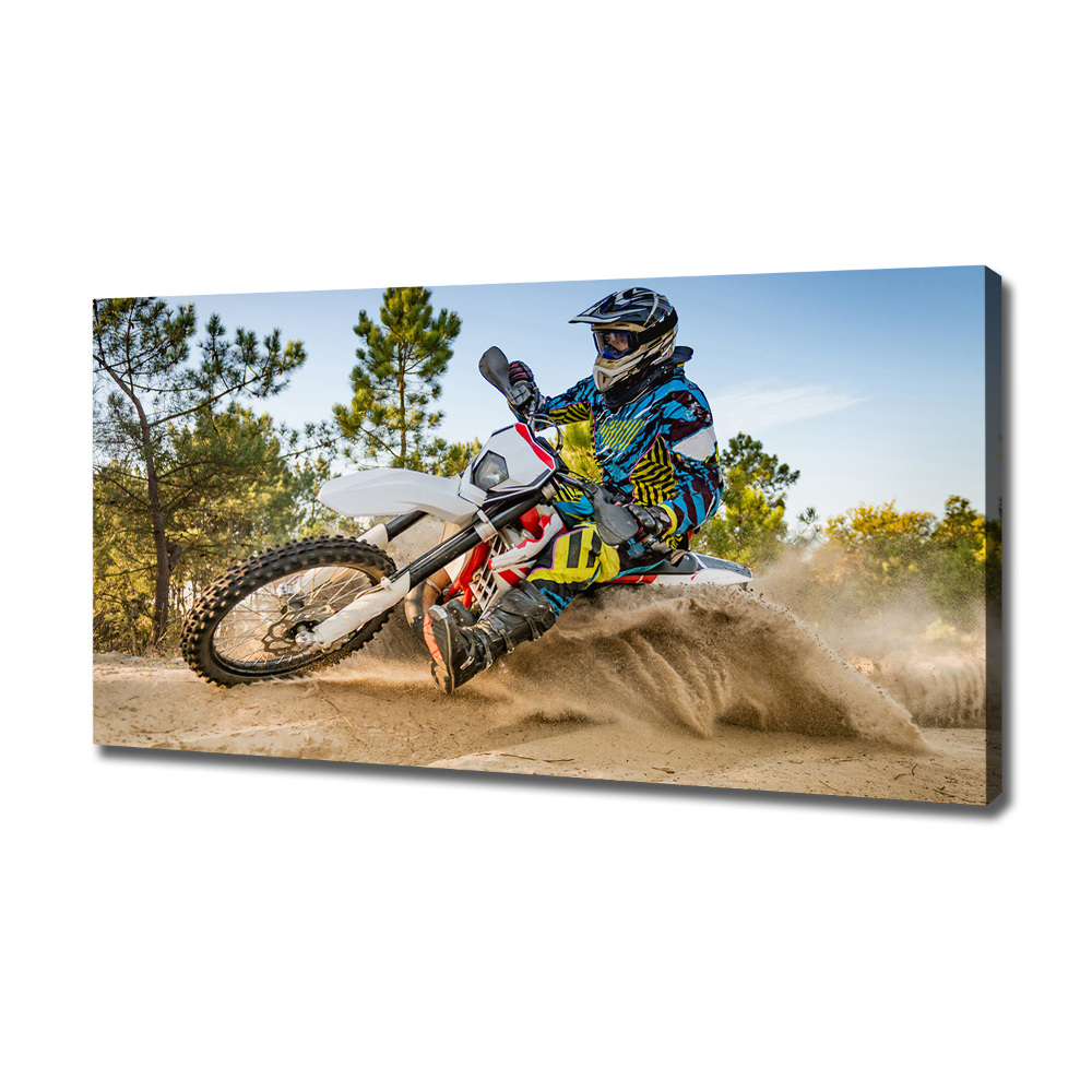 Tableau sur toile Motocross