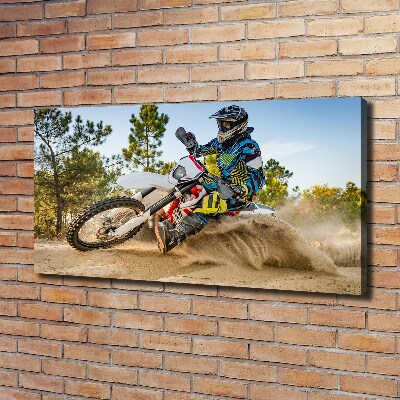 Tableau sur toile Motocross