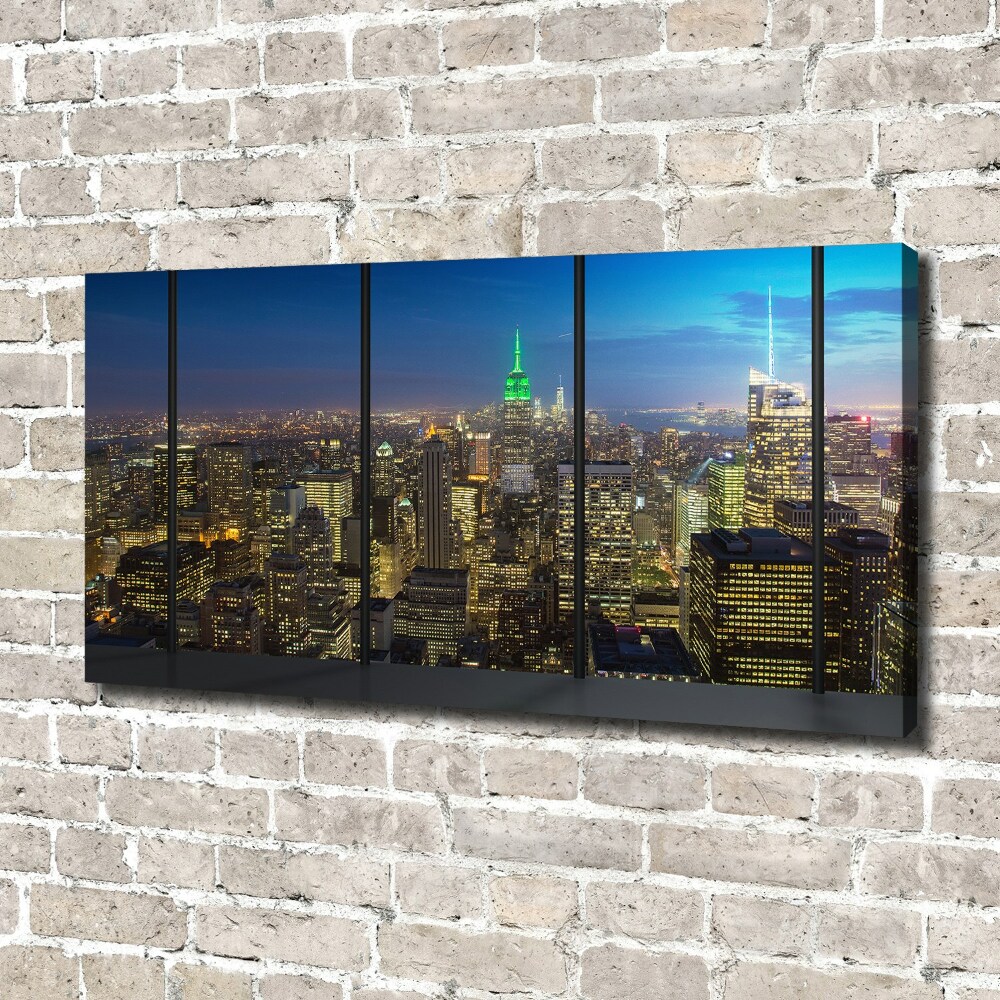 Tableau imprimé sur toile New York de nuit