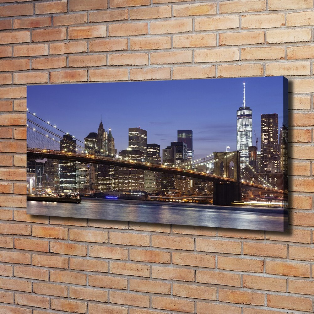 Tableau sur toile Manhattan de nuit