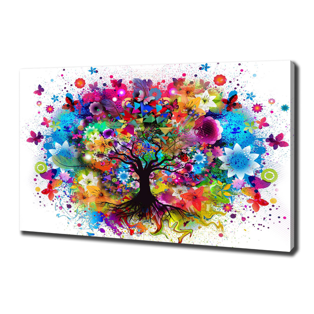 Tableau mural sur toile Arbre coloré