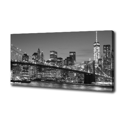 Tableau toile imprimée Manhattan de nuit