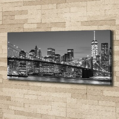 Tableau toile imprimée Manhattan de nuit