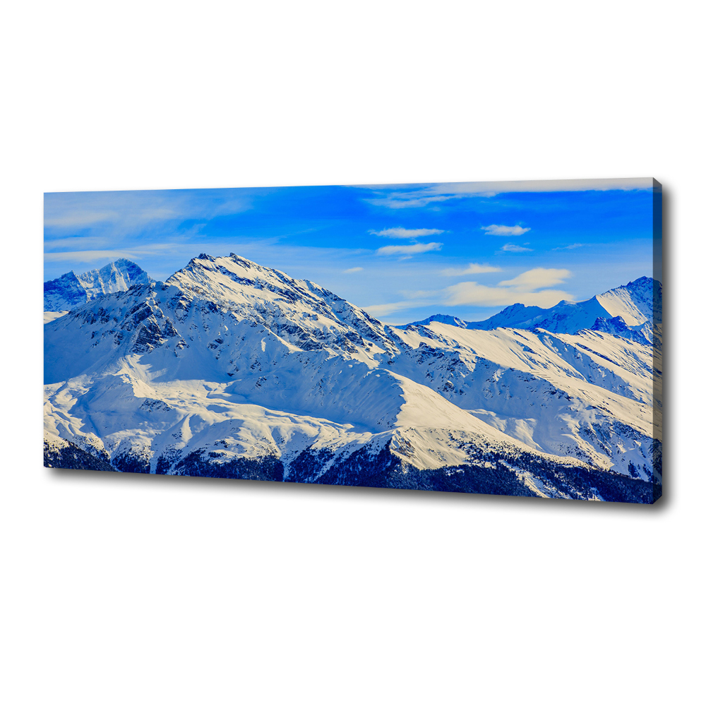 Tableau mural sur toile Alpes en hiver