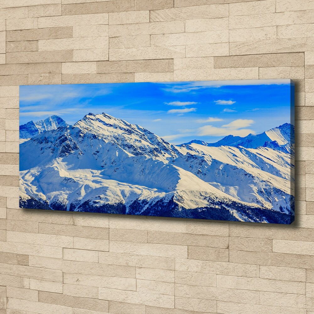 Tableau mural sur toile Alpes en hiver