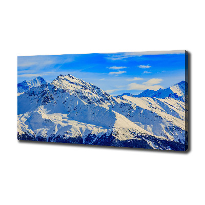 Tableau mural sur toile Alpes en hiver