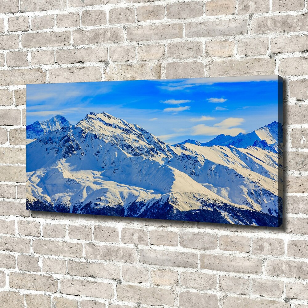 Tableau mural sur toile Alpes en hiver