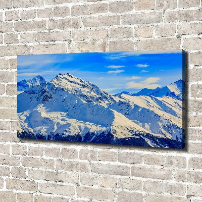 Tableau mural sur toile Alpes en hiver