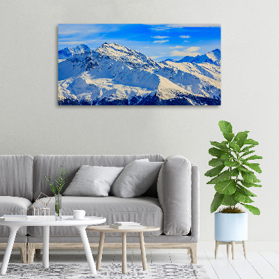 Tableau mural sur toile Alpes en hiver