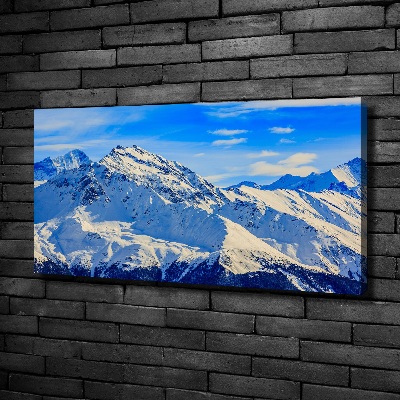 Tableau mural sur toile Alpes en hiver