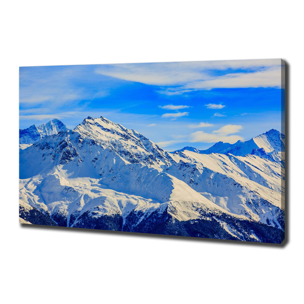 Tableau mural sur toile Alpes en hiver