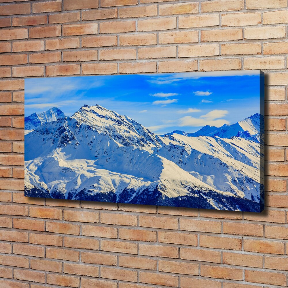 Tableau mural sur toile Alpes en hiver