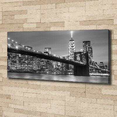 Tableau imprimé sur toile New York de nuit