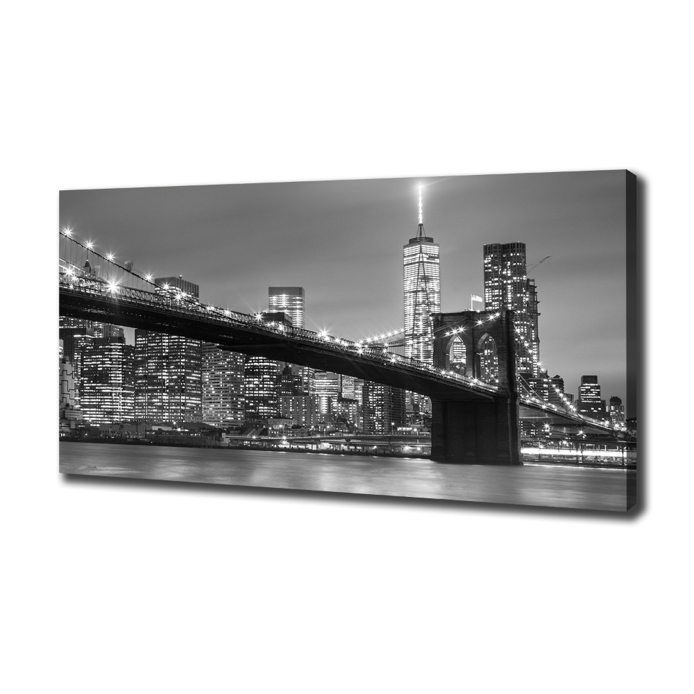 Tableau imprimé sur toile New York de nuit