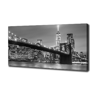 Tableau imprimé sur toile New York de nuit