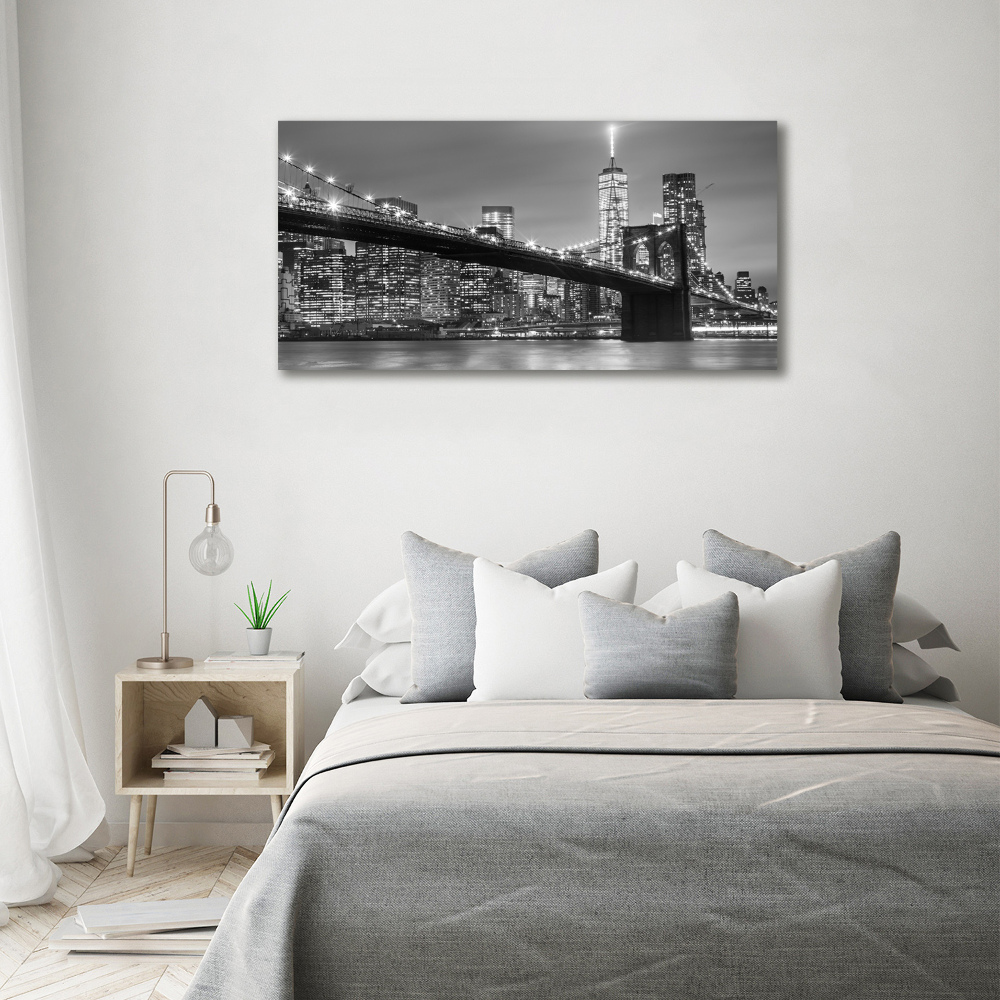 Tableau imprimé sur toile New York de nuit