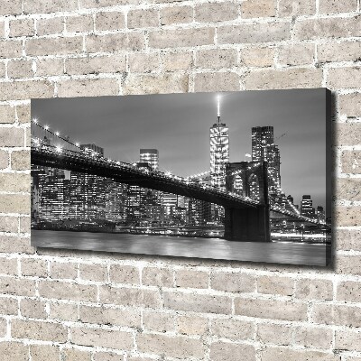 Tableau imprimé sur toile New York de nuit