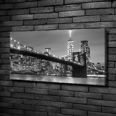 Tableau imprimé sur toile New York de nuit