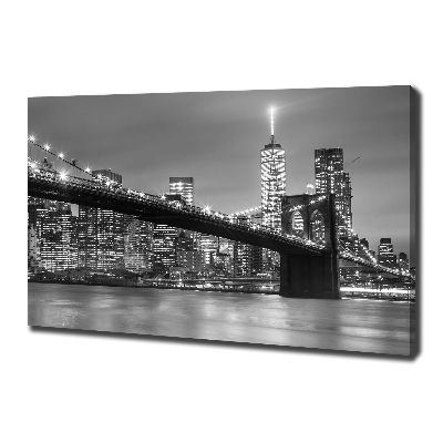 Tableau imprimé sur toile New York de nuit