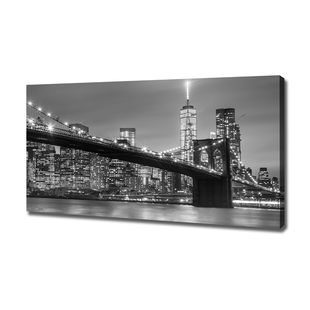 Tableau imprimé sur toile New York de nuit