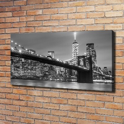 Tableau imprimé sur toile New York de nuit