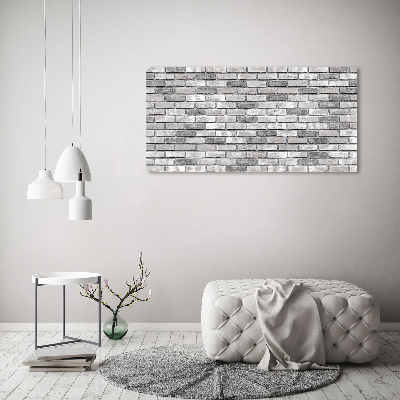 Tableau sur toile Mur de briques grises