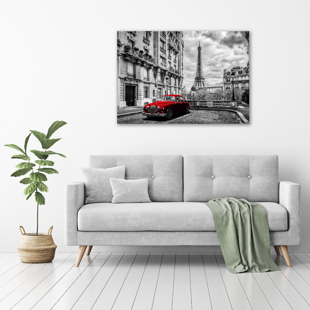 Tableau imprimé sur toile Limousine rouge