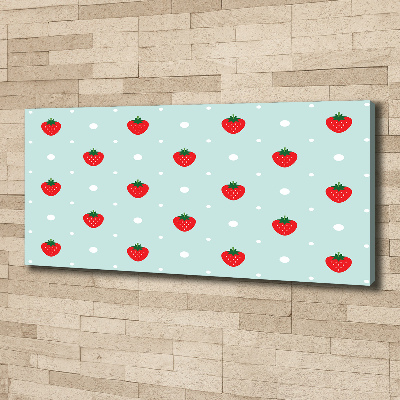 Tableau toile imprimée Icônes de fraises