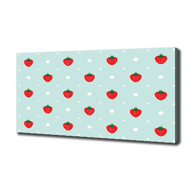 Tableau toile imprimée Icônes de fraises