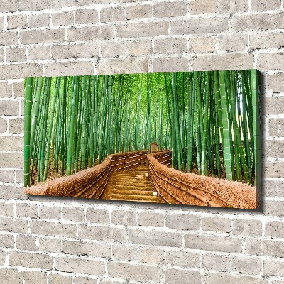 Tableau photo sur toile Forêt de bambous