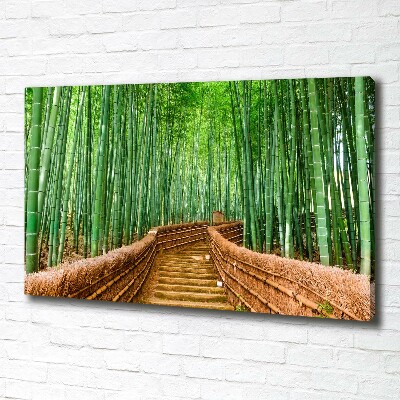 Tableau photo sur toile Forêt de bambous