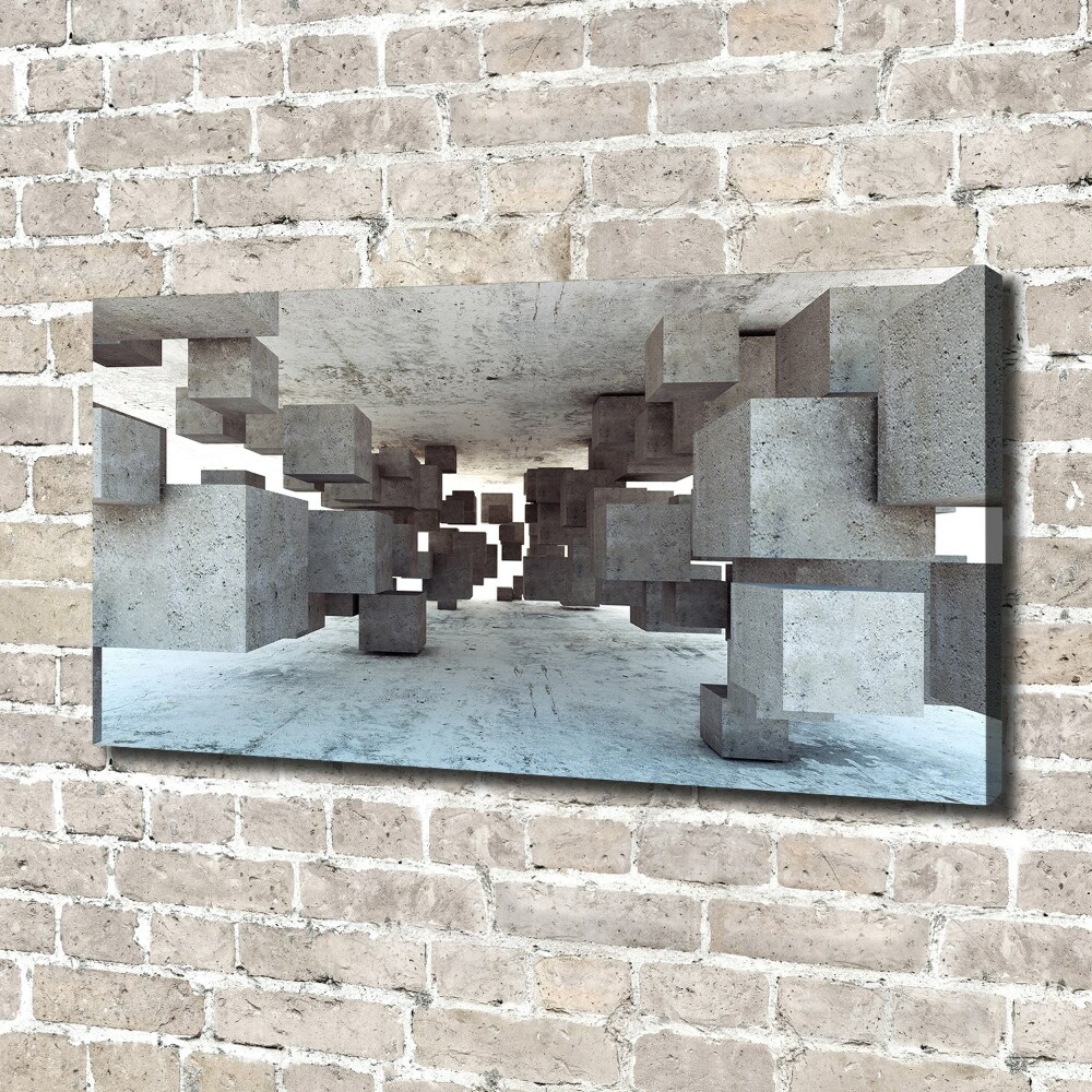 Tableau mural sur toile Cubes en béton