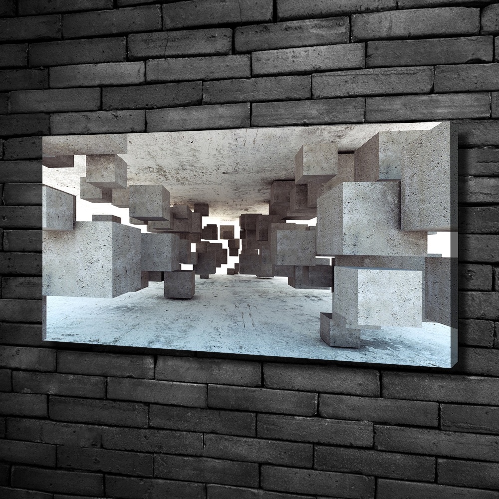 Tableau mural sur toile Cubes en béton