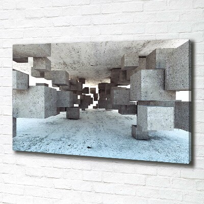 Tableau mural sur toile Cubes en béton