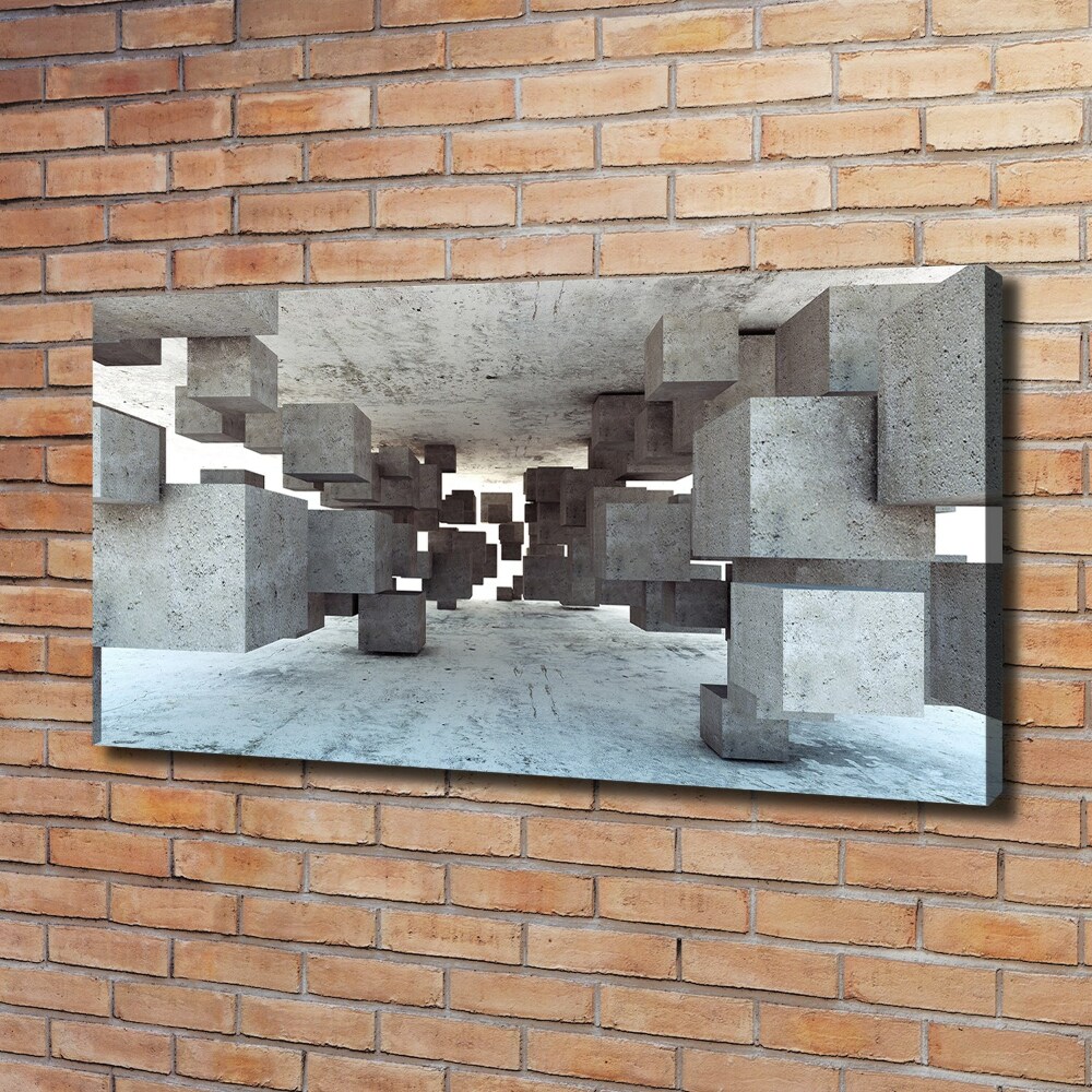 Tableau mural sur toile Cubes en béton