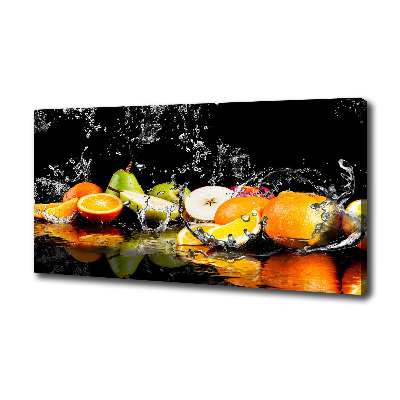 Tableau photo sur toile Fruits et eau