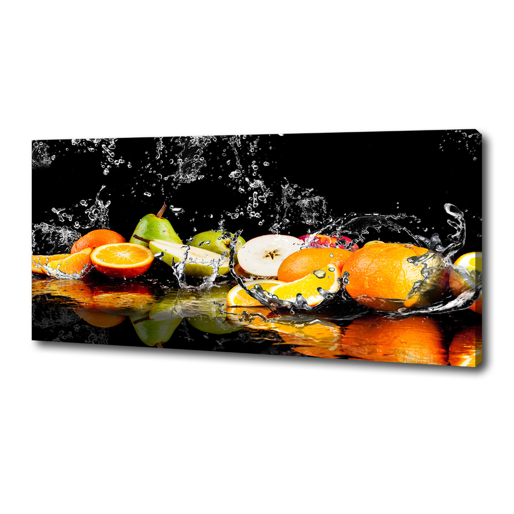 Tableau photo sur toile Fruits et eau