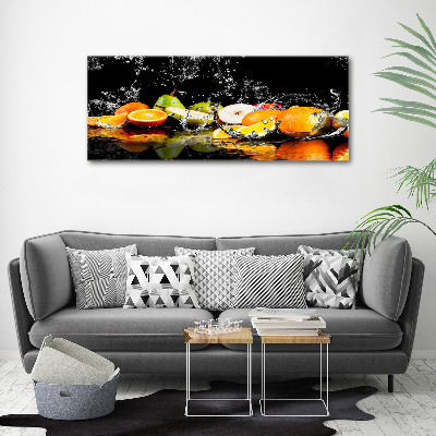 Tableau photo sur toile Fruits et eau