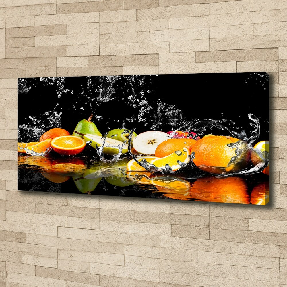 Tableau photo sur toile Fruits et eau