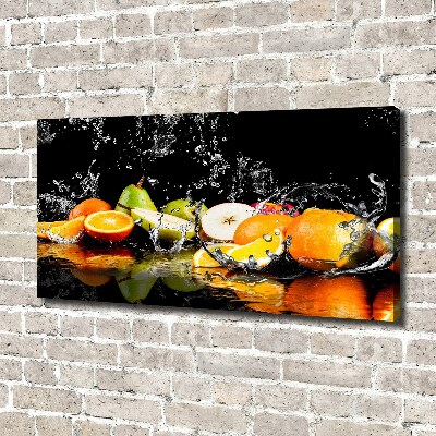 Tableau photo sur toile Fruits et eau