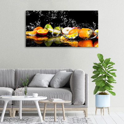 Tableau photo sur toile Fruits et eau