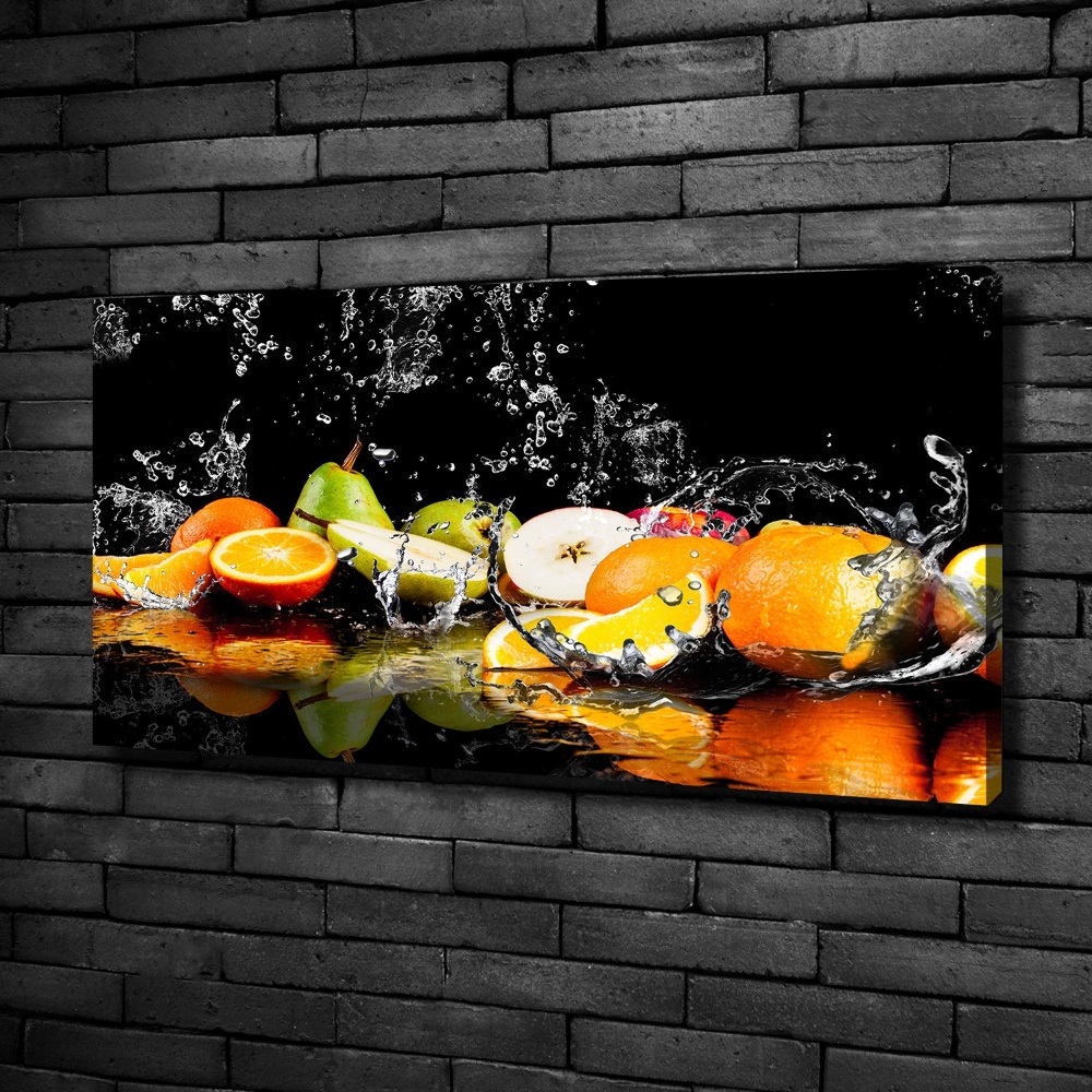 Tableau photo sur toile Fruits et eau