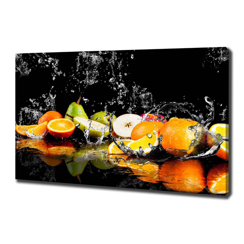 Tableau photo sur toile Fruits et eau