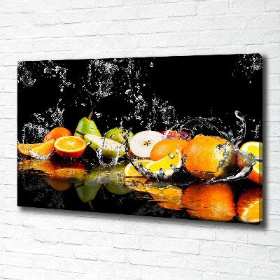 Tableau photo sur toile Fruits et eau