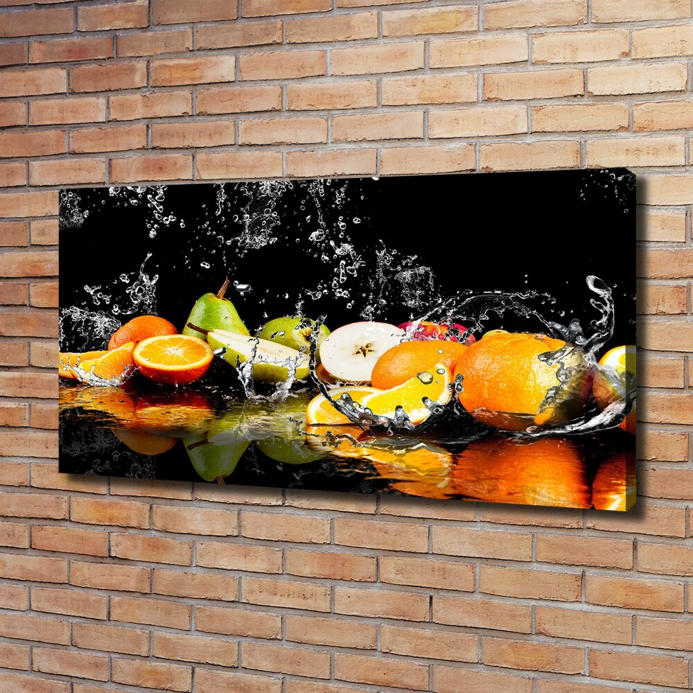 Tableau photo sur toile Fruits et eau