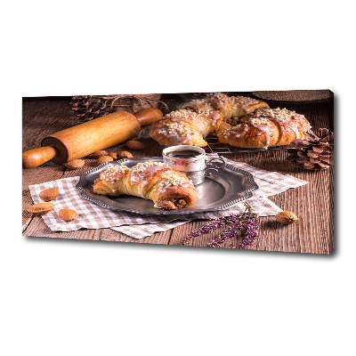 Tableau toile imprimée Croissants