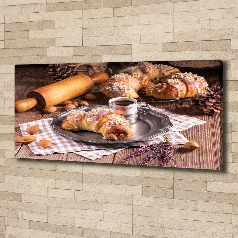 Tableau toile imprimée Croissants